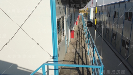 K型活動(dòng)板房走廊