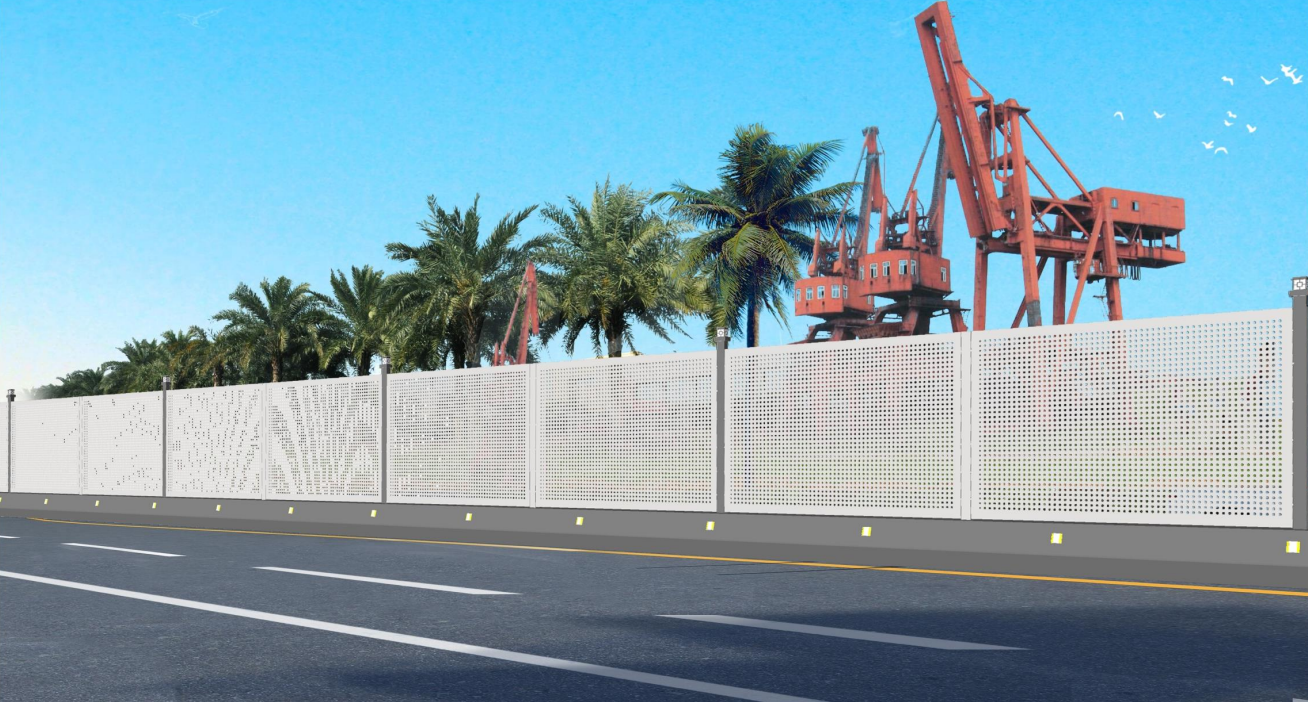 A4裝配式穿孔金屬板圍擋